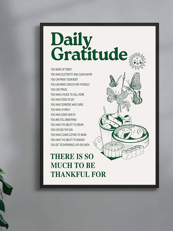 Daily Gratitude Poster